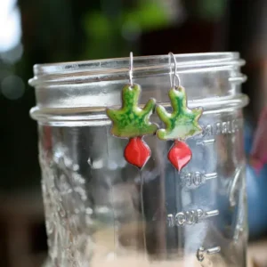 Garden Series - Beet Earrings