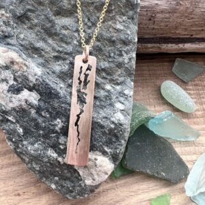 Lake Champlain pendant- Gold-filled